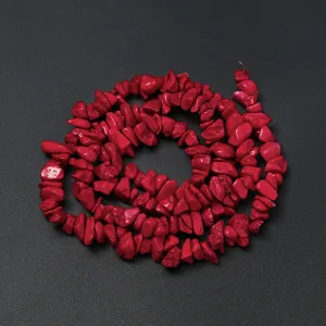Perles de pierres naturelles rouges 5-12mm cristaux irreguliers pour fabrication de bijoux DIY