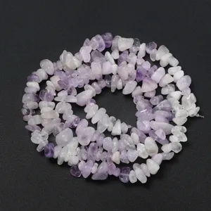 Perles de copeaux de cristal d'améthyste naturel perles de pierre irrégulières pour bijoux