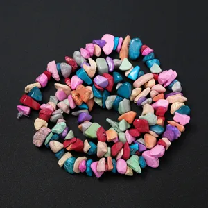 Perles de gravier de cristal irrégulières optimisées naturelles pour colliers bracelets.
