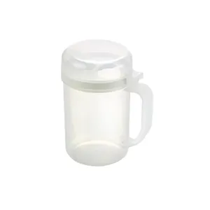 Transparente minimalistische Ölflasche 650ml Plastik Gewürzspender Behälter für Küche
