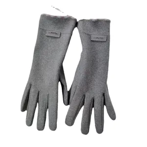 Winter warm touchscreen gloves for women, fleece lined cute knit gloves for driving and riding.