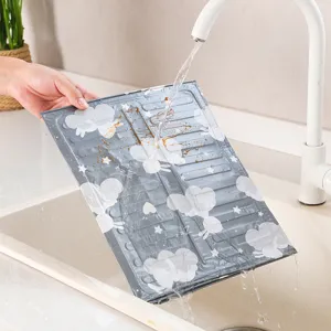 Cuisinière à gaz anti-éclaboussures feuille d'aluminium panneau pliable étanche et lavable