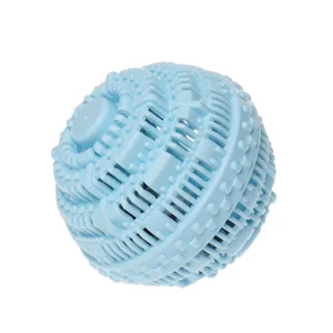 TPR laundry ball for washing machine anti-tangle design large size cleaning helper blue
