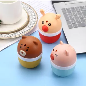 Cartoon toothpick holder press-type automatic pop-up container cute animal desktop storage box