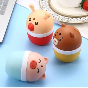 Cute cartoon automatic pop-up toothpick dispenser desktop storage box for home and restaurant