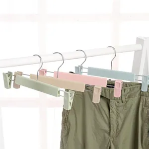 Multifunctional Plastic Pants Clips Clothes Hangers Adjustable Laundry Clips For Underwear Pants Skirts Home Closet Storage