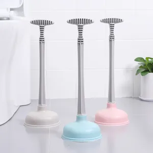 Lange handgreep toiletontstoppers set badkamer afvoer ontstopper gereedschap 3st