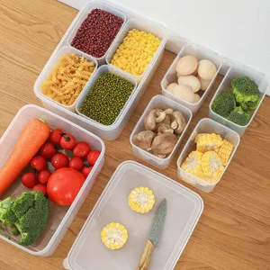 Küche Aufbewahrungsbehälter Kunststoff Versiegelt Lebensmittel Aufbewahrungsbox Große Kapazität Kühlschrank Obst Gemüse Frischhaltedose