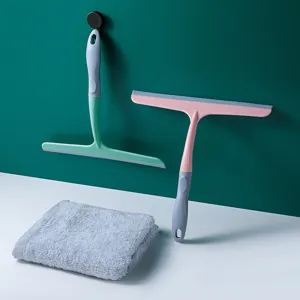 Raclette de Vitre de Ménage Outil de Nettoyage de Fenêtre en PP et TPR avec Trou de Suspension pour Salle de Bain et Comptoir de Cuisine