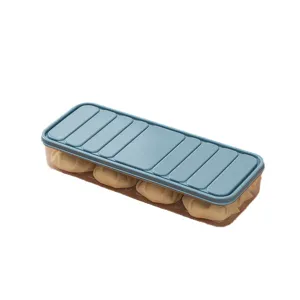 Refrigerator fresh-keeping storage box with lid kitchen plastic dumpling container for food