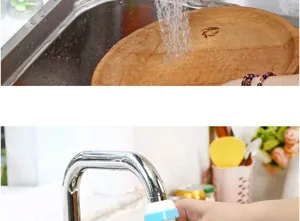 Kitchen faucet filter anti-splash water saving nozzle tap extender household purifier tool