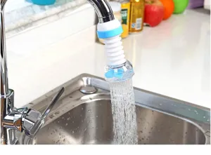 Kitchen faucet splash-proof water saving filter aerator nozzle for home sink use.