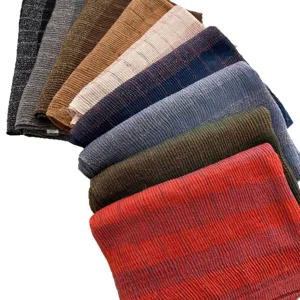 Classic plaid cotton linen scarf for women, multi-color autumn warm fashion stylish shawl.