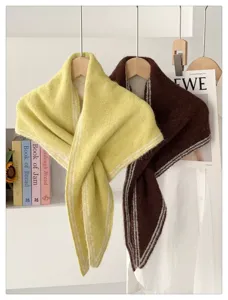 Bufanda chal triangular de punto suave estilo coreano ropa exterior cálida versátil