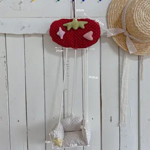 Handgemachte stoff wolke schaukel hängende dekoration für kinderzimmer wanddeko.