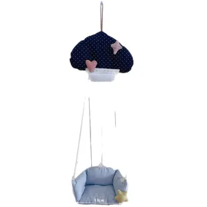 Koreanischer Stil Handgefertigt Stoff Wolke Pilz Sofa Hängedekoration Kinderzimmer Haarnadel Aufbewahrung Wandbehang Deko