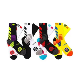 Bunte Basketball Sportsocken für Damen und Herren, trendige lange Trainingssocken Sport.