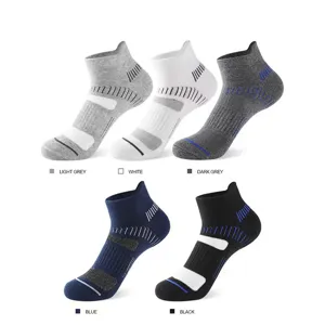 Herren sportliche kurze Socken atmungsaktives Mesh gepolsterter Frotteeboden 5er Pack