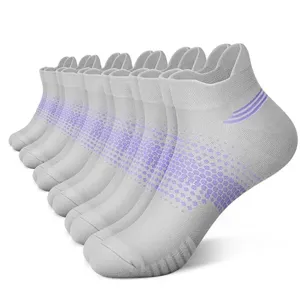 Breathable mesh athletic short socks for men and women, comfortable ankle sports socks.