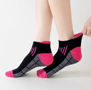 Breathable athletic short socks for men, comfortable summer running socks with moisture wicking.