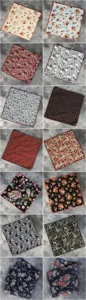 Mens pocket square vintage floral paisley handkerchief suit accessory wedding formal business