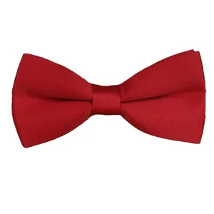 Klassische rote matte einfarbige Fliege für Herren, elegantes Hochzeitsaccessoire.