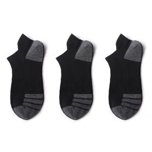 Men Women Low Cut Athletic Socks Black Grey Running Sport Socks Breathable Comfort Ankle Sock