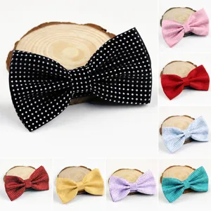 Herren Formelle Polyesterseide Polka Dot Fliege Klassische Hochzeit Geschäft Party Halsschmuck Verstellbare Fliege Zubehör
