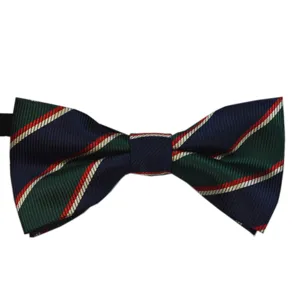 Kids striped bow tie polyester jacquard wedding party bowtie classic design formal wear item