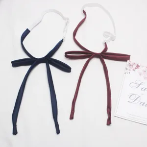 Japanese JK uniform bow tie ribbon college style solid color student necktie accessories
