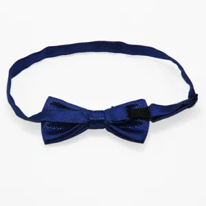 Farfallina per Bambini in Jacquard di Poliestere Quadri Fini Simpatico Prestazione Matrimonio Accessori Moda