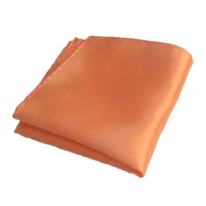 Pañuelo de Bolsillo para Hombre Naranja Liso Traje Boda Negocios Elegante Accesorio