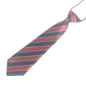 Cravatta preannodata a righe classiche per donne bambini uniforme scolastica accessorio