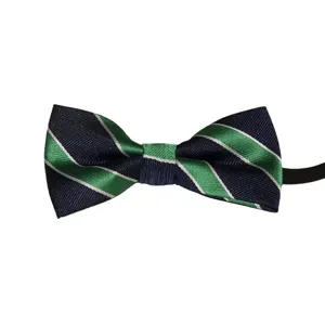 Kinderen gestreepte vlinderdas elastische band school uniform formele accessoire das