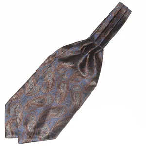 Klassieke heren paisley ascot das formele Britse stijl trouwen nek kleding accessoire top