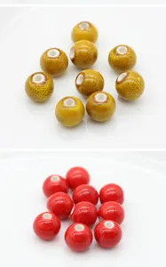 Colorful ceramic round loose beads DIY jewelry accessories for bracelet making wholesale