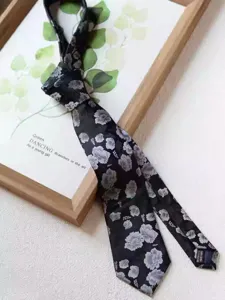 Men Women 8cm Handmade Necktie Retro Floral Pattern Business Wedding Formal Tie.