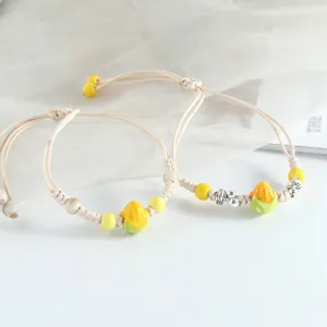 Handgemachte geflochtene Keramik Mais Armband Retro Stil Frauen gewebte Schmuck Hauptbild