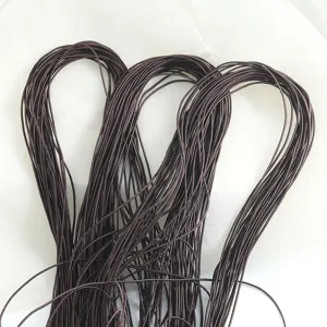 Cordon elastico marron redondo de 1.2mm para pulseras de cuentas hechas a mano y artesania