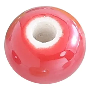 Red ceramic bead abacus shape loose bead for DIY bracelet jewelry making accessories