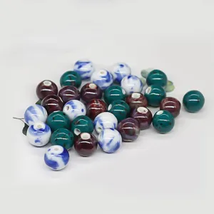 16mm perles en ceramique a grand trou en vrac fournitures de bijoux DIY pour colliers bracelets