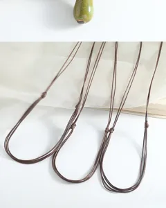 Bohemian ceramic teardrop pendant necklace long sweater chain detail view accessory