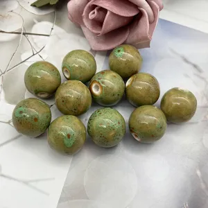 18mm perline di ceramica sciolte fatte a mano braccialetto fai da te collana accessori gioielli