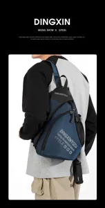 Multifunktionale Herrentasche, wasserdichter Sling-Rucksack für Outdoor und Reisen.