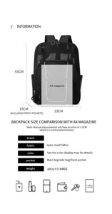 Black mesh hollow-out backpack outdoor sports sports bag breathable lightweight backpack for travel.