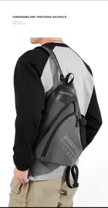 Multifunktionale taktische Brusttasche, Umhängetasche mit strapazierfähigem Stoffmaterial.