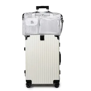 White PVC mesh travel bag waterproof beach storage bag multi-functional tool bag for outdoor