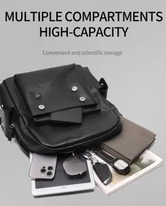 Zaino in morbida pelle PU stile vintage britannico, grande capacità e multi scomparto.