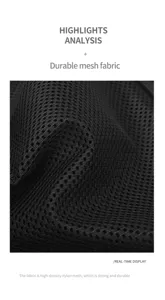 High-density nylon mesh backpack detail showing durable fabric texture for outdoor sports.