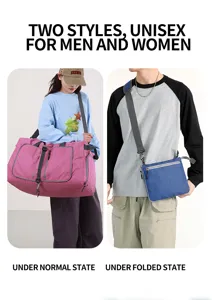 Bolsa de viaje plegable gran capacidad maleta unisex bolsa de almacenamiento para deporte